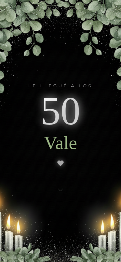 Invitación digital Vale 50